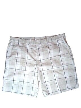NWT Performance Golf Shorts Grey White Sz 44